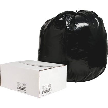 Nature Saver Black Low-density Recycled Can Liners - Extra Large Size - 56 gal Capacity - 43’’ Width x 48’’ Length