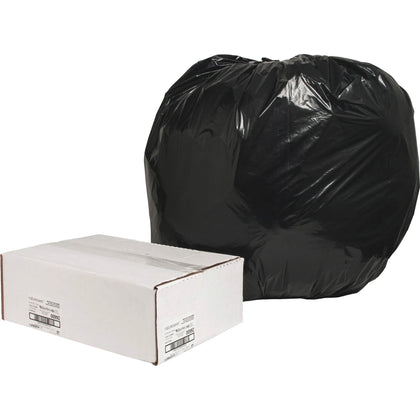 Nature Saver Black Low-density Recycled Can Liners - Extra Large Size - 56 gal Capacity - 43’’ Width x 48’’ Length