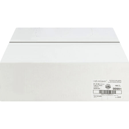 Nature Saver Black Low-density Recycled Can Liners - Extra Large Size - 60 gal Capacity - 38’’ Width x 58’’ Length