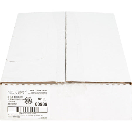 Nature Saver Black Low-density Recycled Can Liners - Front