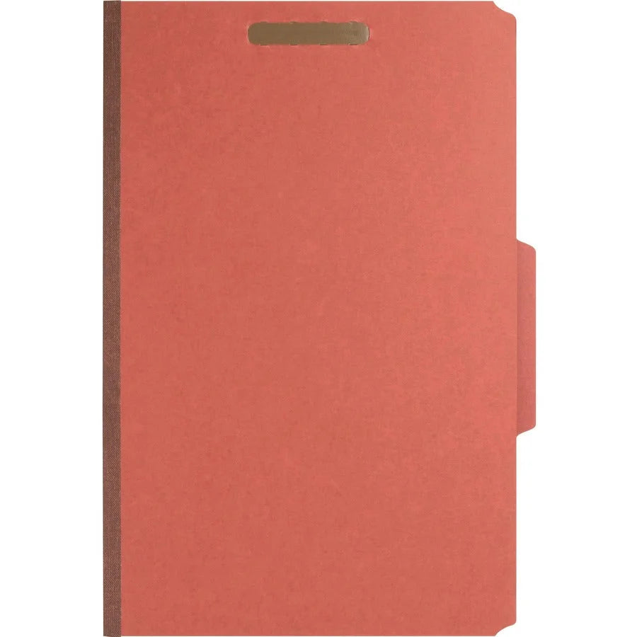 Nature Saver Legal Recycled Classification Folder - Red 25 pt. - 10/Box - Folders
