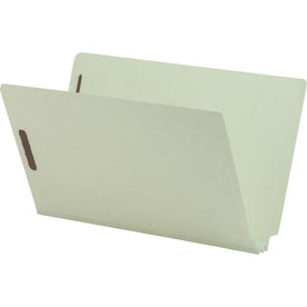 Nature Saver Legal Recycled End Tab File Folder - 8 1/2’’ x 14’’ - 2’’ Expansion - for - 25 pt. - Pressboard - Folders
