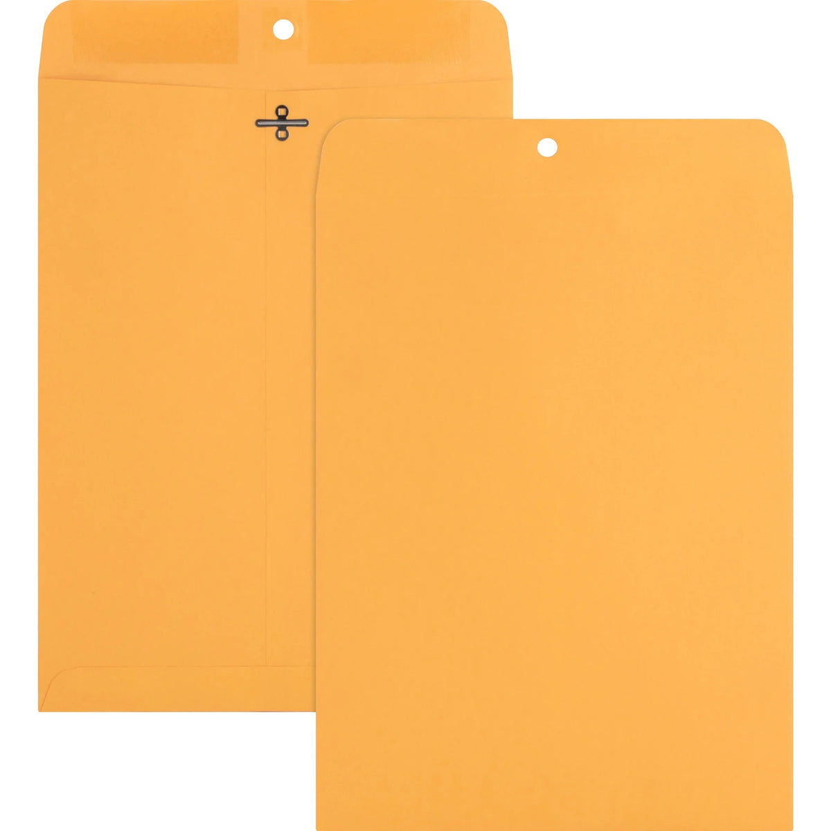 Nature Saver Recycled Clasp Envelopes: #90 9x12 28 lb Yellow Kraft - 100/Box - Envelopes