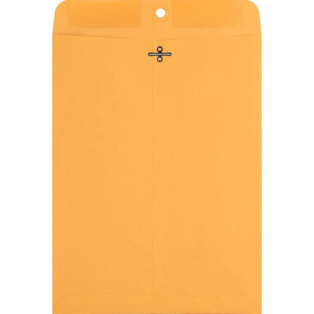 Nature Saver Recycled Clasp Envelopes: #90 9x12 28 lb Yellow Kraft - 100/Box - Envelopes