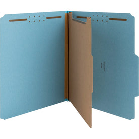 Nature Saver Recycled Classification Folders - Blue 1/3 Tab Cut - 10/Box