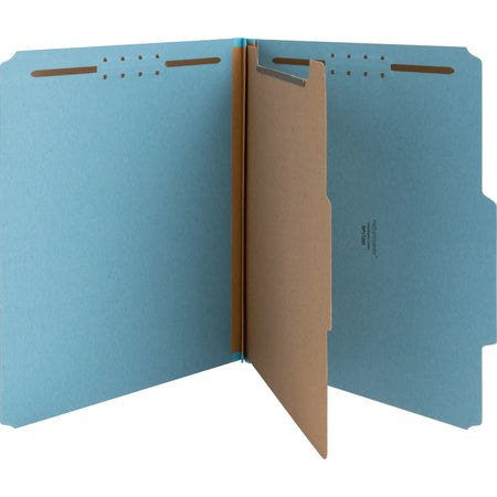 Nature Saver Recycled Classification Folders - Blue 1/3 Tab Cut - 10/Box