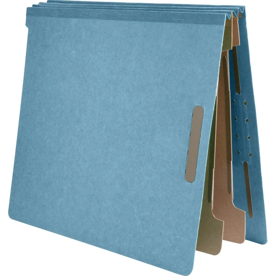 Nature Saver Recycled Classification Folders - Blue - 25 pt. - 10/Box - End Tab