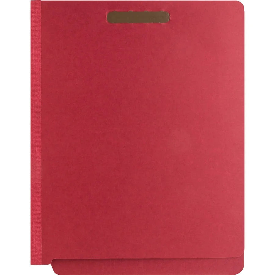 Nature Saver Recycled Classification Folders - Bright Red - 25 pt. - 10/Box - End Tab