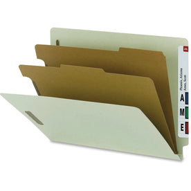 Nature Saver Letter Recycled Classification Folder - 8 1/2’’ x 11’’ - 2 Fastener(s) - 2’’ for - Divider(s) - 25 pt.