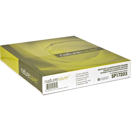 Nature Saver Recycled Classification Folders - Green - 10/Box