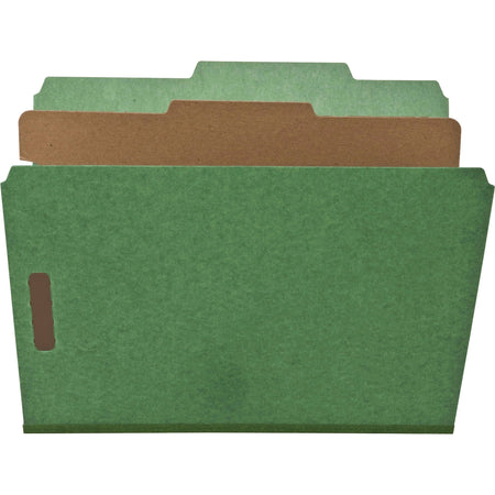 Nature Saver Letter Recycled Classification Folder - 8 1/2’’ x 11’’ - 2’’ for - Top Tab Location - 1 Divider(s) - 25