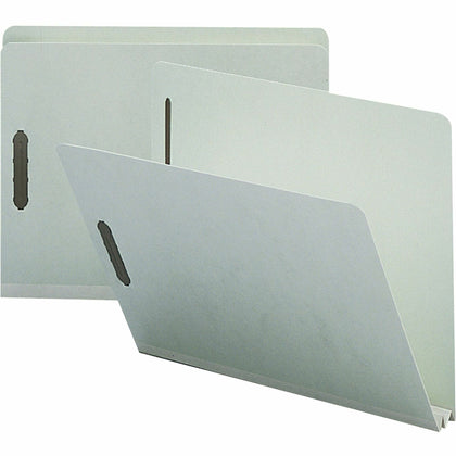Nature Saver Recycled Fastener Folder - 2’’ Expansion Gray - 25/Box - Folders