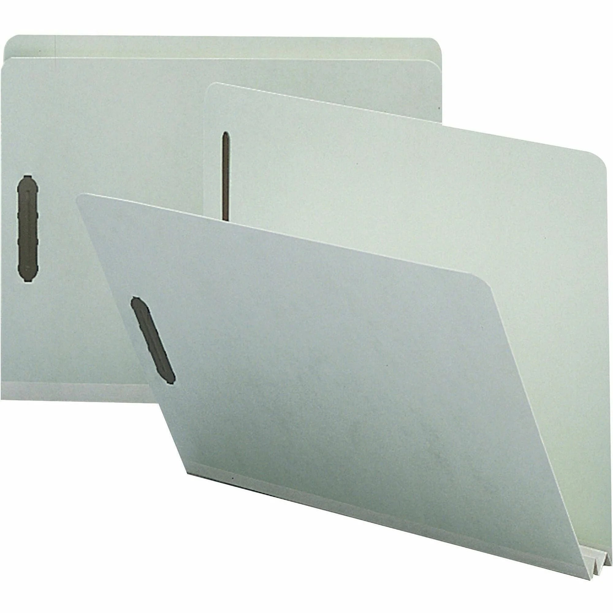 Nature Saver Recycled Fastener Folder - 2’’ Expansion Gray - 25/Box - Folders