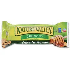 NATURE VALLEY Oats ’n Honey Granola Bars - 1.50 oz - 18/Box - Snacks