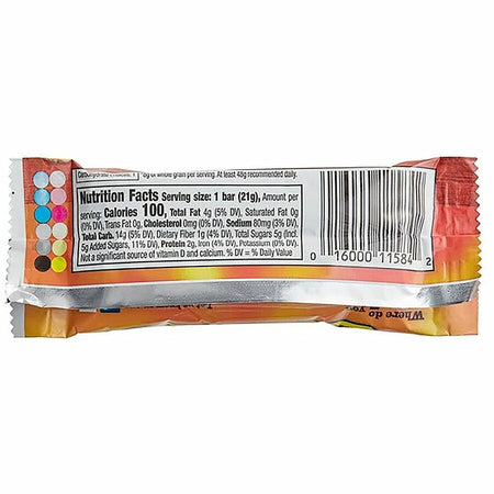 NATURE VALLEY Nature Valley Peanut Butter Granola Bars - Rear