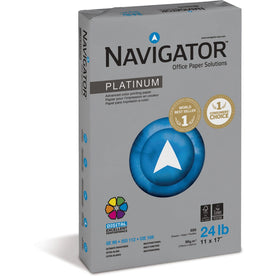 Navigator Platinum Multipurpose Paper: Silky Touch 99 Brightness 11’’ x 17’’ 24 lb Extra Smooth Jam-free - Copy &