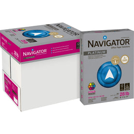 Navigator Platinum Office Multipurpose Paper - Bright White - 99 Brightness - Letter - 8 1/2’’ x 11’’ - 28 lb Basis