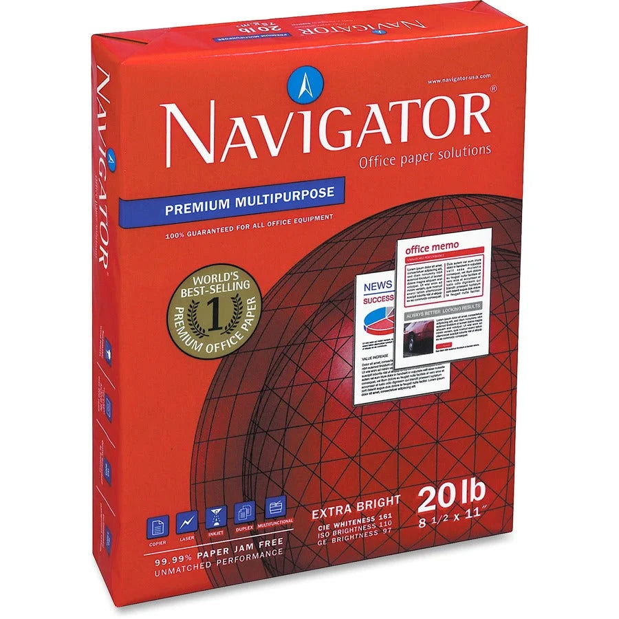 Navigator Premium Multipurpose Paper: Extra Opacity 97 Brightness - Copy & Printer Paper