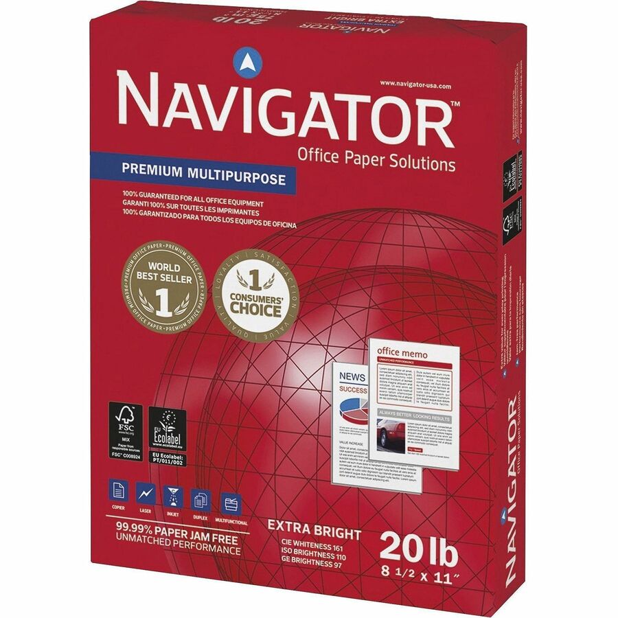Navigator Premium Multipurpose Trusted Performance Paper - Extra Opacity - White - Front