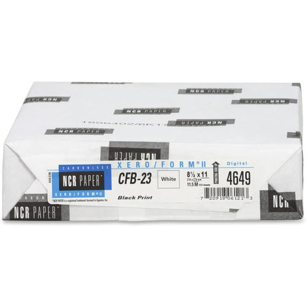 NCR Paper Xero/Form II Carbonless Uncollated - White - Letter - 8 1/2’’ x 11’’ - Smooth - 500 / Pack - Specialty