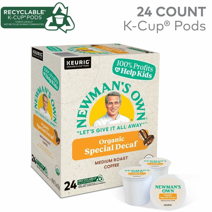 Newman’s Own® Organics K-Cup Pod Coffee - Compatible with Keurig Brewer - American - Medium