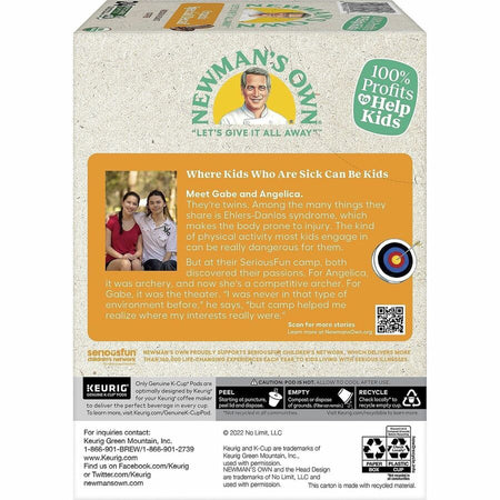 Newman’s Own® Organics K-Cup Pod Coffee - Compatible with Keurig Brewer - American - Medium