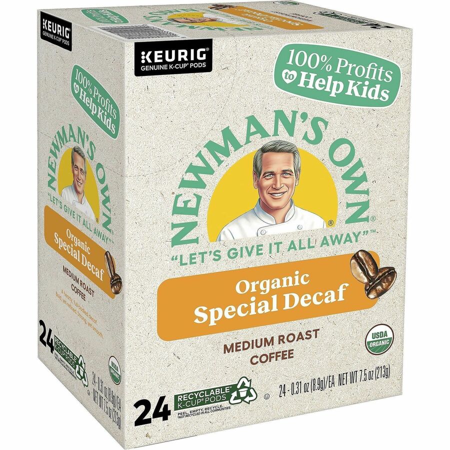 Newman’s Own® Organics K-Cup Pod Coffee - Compatible with Keurig Brewer - American - Medium