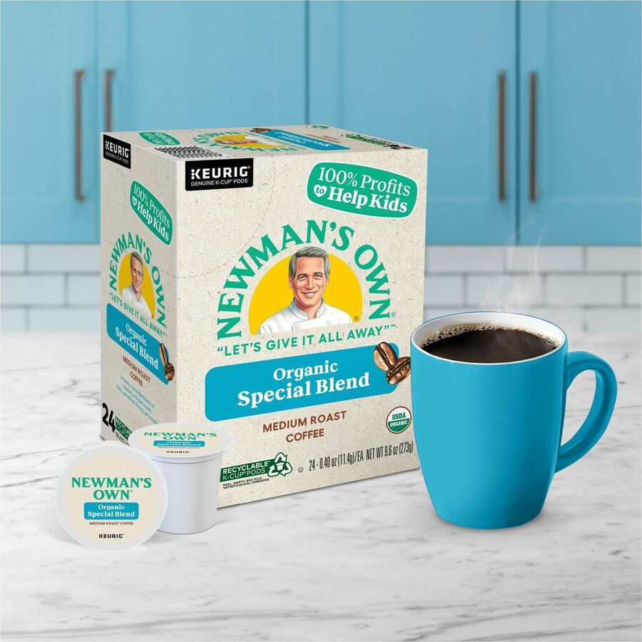 Newman’s Own® Organics K-Cup Pod Special Blend Keurig Single-Serve Pods Medium Roast Coffee 24 Count