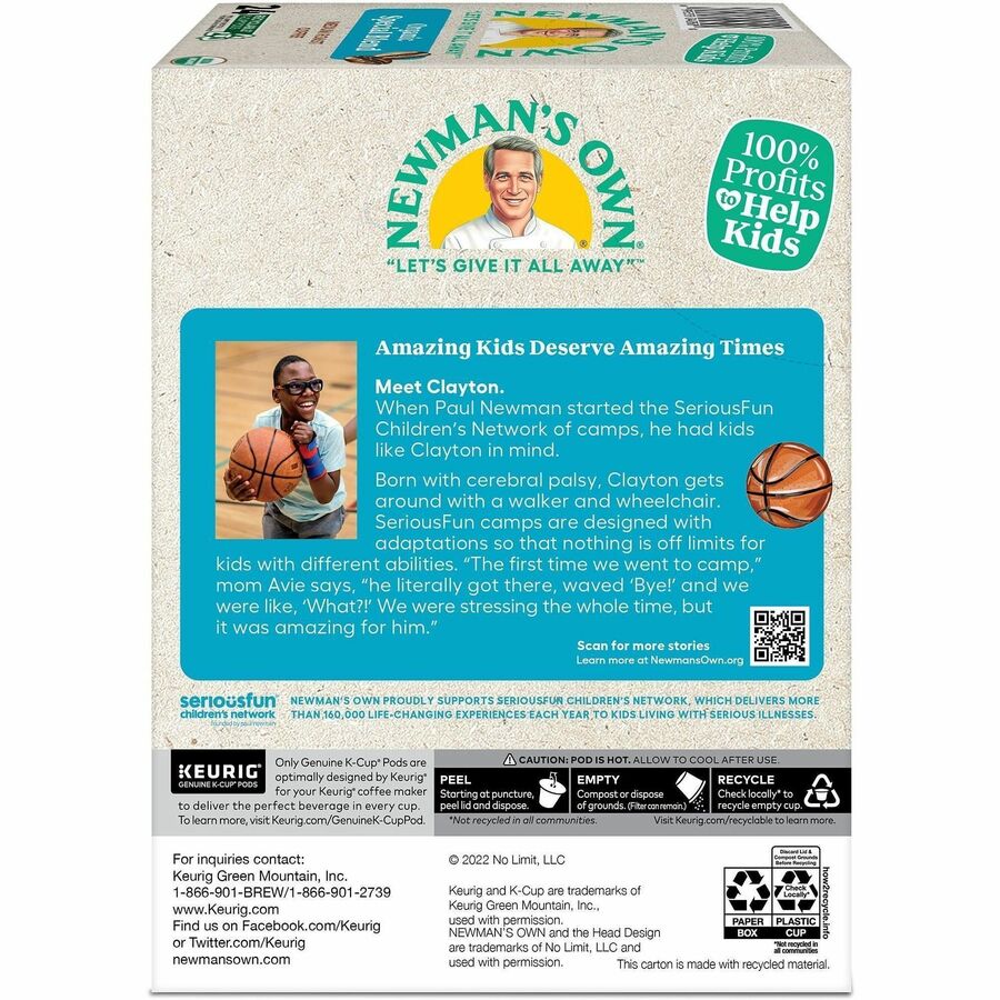 Newman’s Own® Organics K-Cup Pod Special Blend Keurig Single-Serve Pods Medium Roast Coffee 24 Count