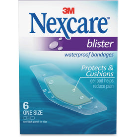 Nexcare Blister Waterproof Bandages: Clear 1.06’’ x 2.25’’ - 6/Box - Bandages & Wraps