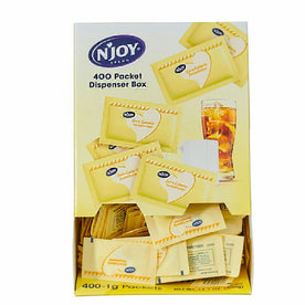 Njoy Yellow Sucralose Sugar Substitute - 0.035 oz Pack - 400 Packets - Condiments