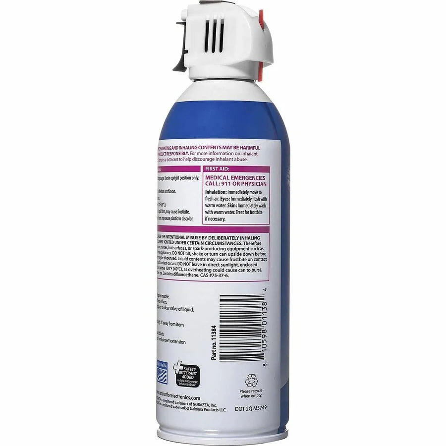 Norazza Multipurpose Duster: 10 oz Blue - 12 Pack - Electronics Cleaning Supplies