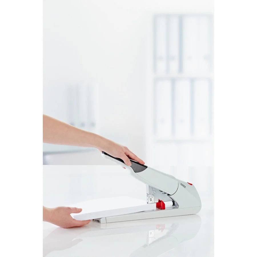 Novus B56 Heavy Duty Stapler: Staples 210 Sheets - 3’’ Throat - Off White - Staplers
