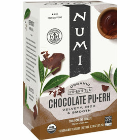 Numi Organic Chocolate Pu-erh Black Tea Bags - Rich Delight