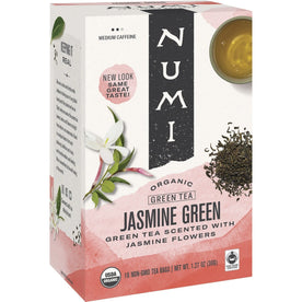 Numi Organic Jasmine Green Tea Bags - Fragrant - 18