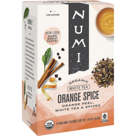 Numi Organic Orange Spice White Tea: 16 Teabags - Refreshing Tea Blend