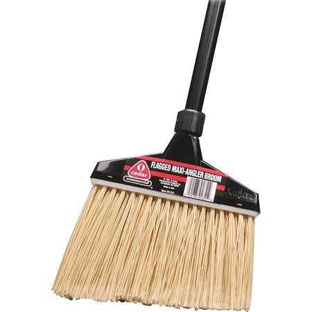 O-Cedar Commercial MaxiPlus Angle Broom: 48’’ Professional Synthetic Bristle Brush - Brooms & Sweepers