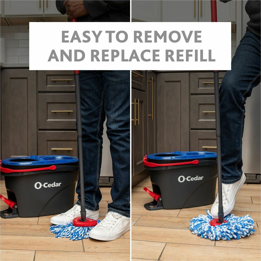 O-Cedar EasyWring RinseClean Spin Mop - Rear