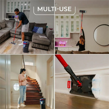 O-Cedar H2prO Flat Mop System: Efficient Cleaning Solution - Buckets & Wringers