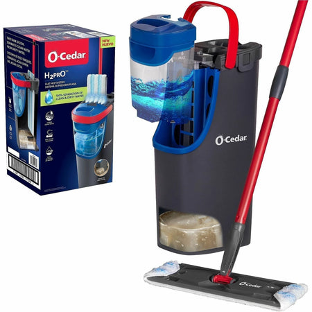 O-Cedar H2prO Flat Mop System: Efficient Cleaning Solution - Buckets & Wringers