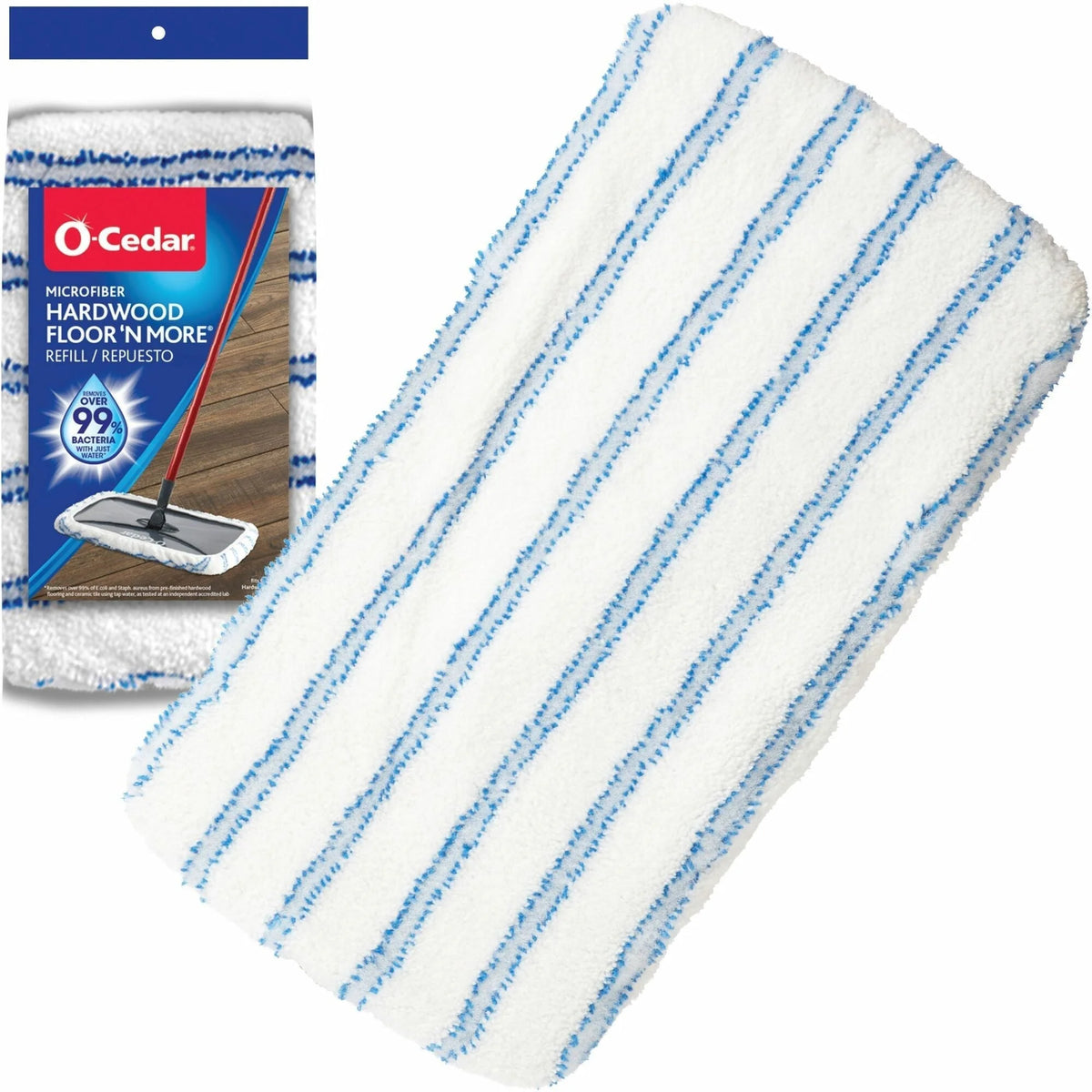 O-Cedar Hardwood Floor ’N More Microfiber Mop - Multi-Surface Cleaning - Mops & Refills