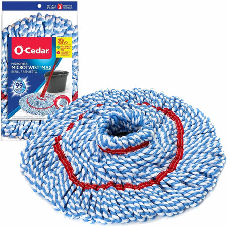 O-Cedar MicroTwist MAX Mop Refill: X-Large MicroFiber for Multi-Surface Cleaning - Mops & Refills