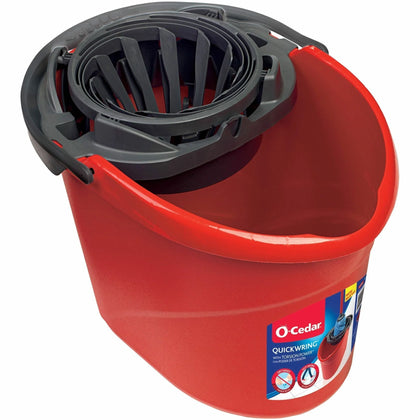 O-Cedar QuickWring Bucket: 2.50 gal with Handle & Wringer - Buckets Wringers