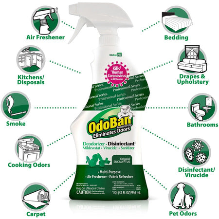 OdoBan Eucalyptus Deodorizer Disinfectant Spray - Alternate-Image1