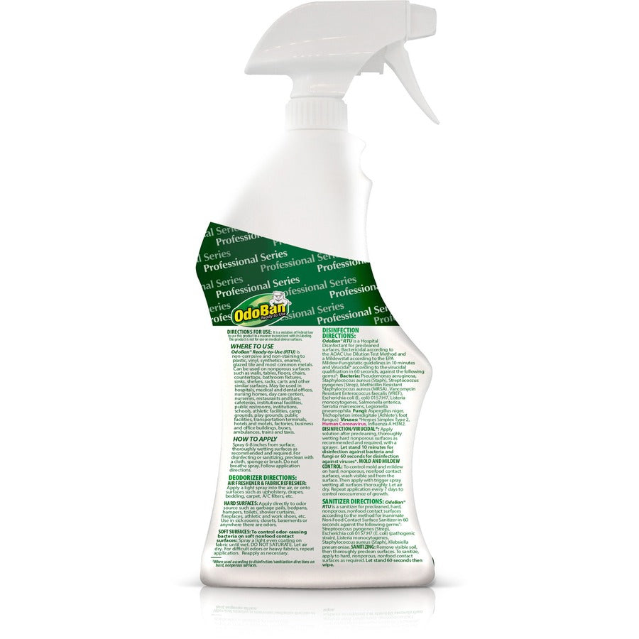 OdoBan Eucalyptus Deodorizer Disinfectant Spray - Rear