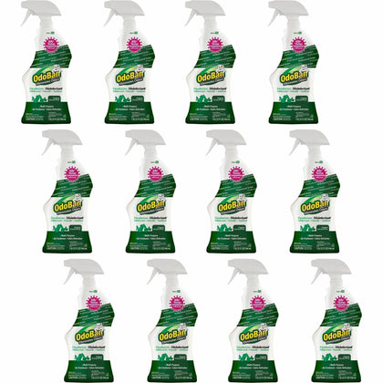 OdoBan Eucalyptus Deodorizer Spray - 32 oz - Freshen & Disinfect - 12/Carton - Disinfectants