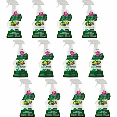 OdoBan Eucalyptus Deodorizer Spray - 32 oz - Freshen & Disinfect - 12/Carton - Disinfectants