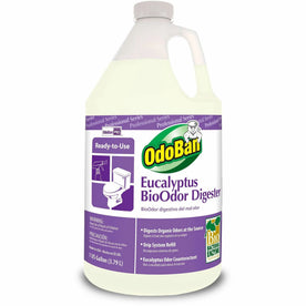 OdoBan Professional BioOdor Digester Refill - 128 oz - Eucalyptus Scent - Antibacterial - Multipurpose Cleaners