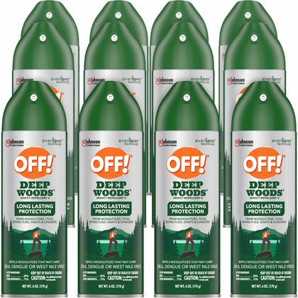 OFF! Deep Woods Insect Repellent V Spray - 6 fl oz - 12/Carton - Repellents