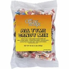 Office Snax All Tyme Mix Assorted Candies - Individually Wrapped - 16 oz Bag - Sweets